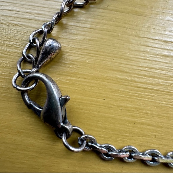 Leaf & Floral Drop Necklace - Picture 7 of 7